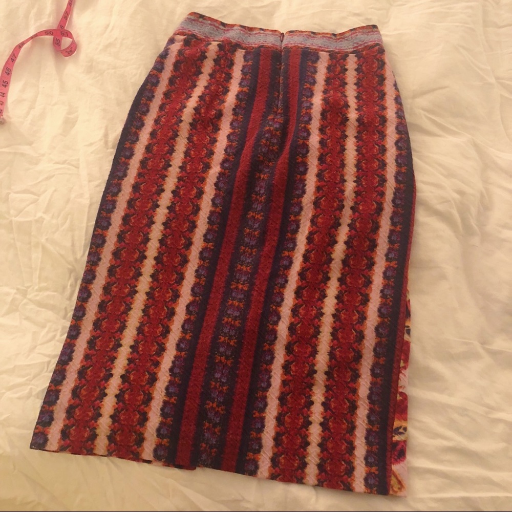 Maeve Anthropologie Knit Pattern Pencil Skirt